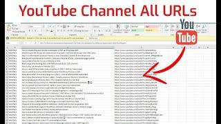 How to Copy All The Titles And URLs From YouTube Channel in 2021