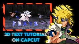 3d text like xenoz tutorial on capcut