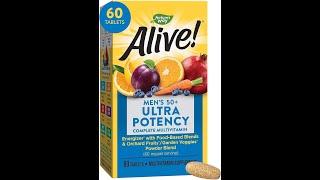 natures way alive mens 50 daily ultra potency complete multivitamin