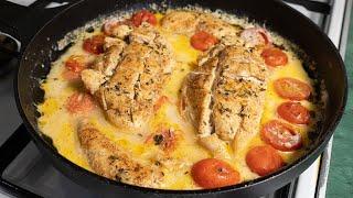 Unrivaled juicy CHICKEN FILLET in creamy sauce! Secret recipe from an Italian chef.