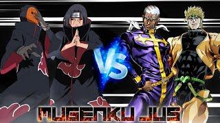 Itachi V3 & Tobi Akatsuki vs Dio Brando & Enrico Pucci ANIME MUGEN JUS Team Fight 2 vs 2