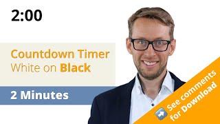 Zoom Video 2 Minute Timer White Background (Download available)