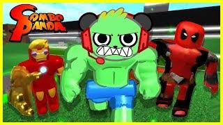 ROBLOX Superhero Tycoon COMBO SMASH Let's Play with Combo Panda