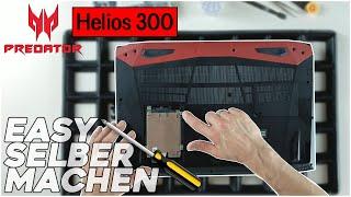 Acer Predator Helios 300 PH317-52 von Innen - RAM, SSD, Akku, Lüfter wechseln - Tutorial