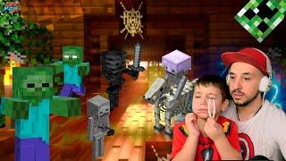 ПАПА РОБ И ЭРИК ИГРАЮТ В MINECRAFT! ТАЙНА ТЕМНОЙ ДЕРЕВНИ РАСКРЫТА! ЗОМБИ И СКЕЛЕТЫ АТАКУЮТ!