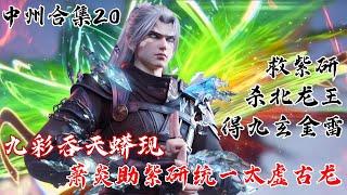 斗破苍穹【中州篇合集20】萧炎怒斩六星斗圣北龙王，救紫研，助她统一太虚古龙一族！炼制北王，得到九玄金雷！彩鳞化身九彩吞天蟒，重伤凰天！ | #斗破苍穹 #萧炎 #国漫