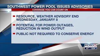 Southwest Power Pool issues resource advisory in addition to weather advisory