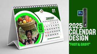 CREATE A PROFESSIONAL 2025 DESKTOP CALENDAR IN PHOTOSHOP I EASY STEP BY STEP GUIDE