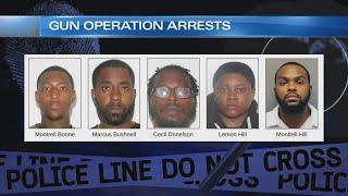 5 arrested in multi-jurisdiction gun operation in Newport News, Hampton