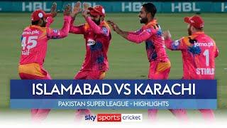 Islamabad register THIRD win | Islamabad United vs Karachi Kings | Pakistan Super League Highlights