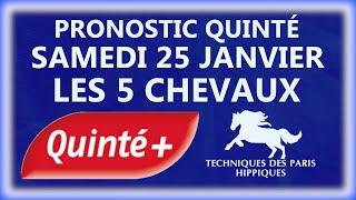 PRONOSTIC QUINTÉ+ DU SAMEDI 25 JANVIER 2025 | PRIX BOLD EAGLE | ATTELE | R1C4 | PARIS-VINCENNES