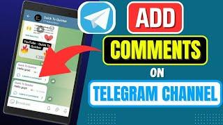 How To Add Comment Button On Telegram Channel