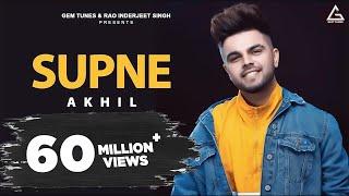 Supne (Lyrical Video) : Akhil | Punjabi Song