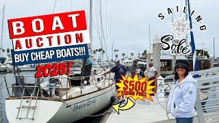  2025 BOAT AUCTION! BUY CHEAP SAILBOATS & POWER BOATS!