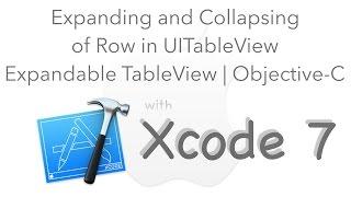 Expanding and Collapsing of row in UITableView iOS 9 | Expandable TableView | Objective-C