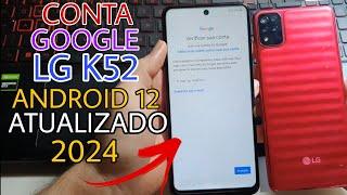 Como remover a conta google do K52 android 12 Atualizado novo método 2024 sem complicação