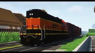 BNSF GP38-2 Switching on Street Running Tracks! - Immersive Railroading