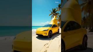A banana Tesla? #cars #car