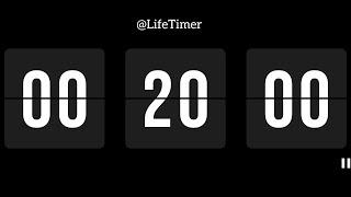 20 Minutes Relaxing Flip Timer Countdown ⌛ @LifeTimer  #20minutetimer #countdowntimer