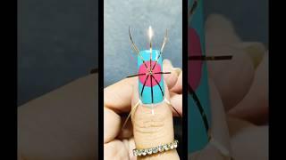 Easy & Simple Nailart at home #easynailart #simplenailart #shorts