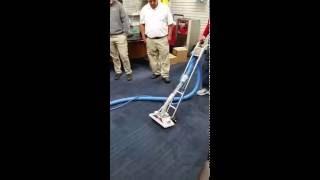 The Rotovac Bonzer high speed carpet cleaning tool in Action