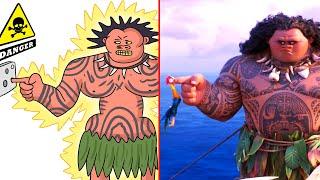 Moana and Maui Scene Funny Drawing Meme  