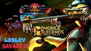 Lesley SAVAGE‼️Mobile Legends Bang Bang Brawl Mode [Hoki Hoki Bento] #kawalsampejago