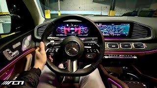 2024 Mercedes GLS 450 POV Night Drive /// Allcarnews