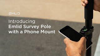 Emlid Survey Pole with a Phone Mount