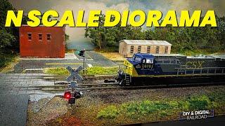 N Scale T Trak Diorama Module