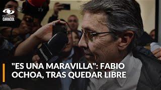 Primeras palabras de Fabio Ochoa tras quedar en libertad: dice no arrepentirse de lo que hizo