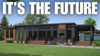 I got a EXCLUSIVE look at the "FUTURE" of mobile homes! Prefab House Tour