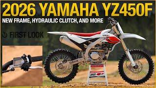 New Frame, Hydraulic Clutch, & More | 2026 Yamaha YZ450F