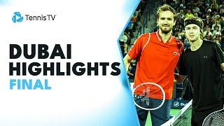 Andrey Rublev vs Daniil Medvedev For The Dubai Crown! | Dubai 2023 Final Highlights