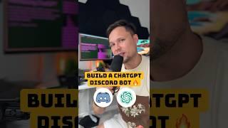 Build a ChatGPT Discord Bot with JavaScript in 60 seconds  #coding #chatgpt #coder