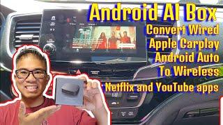 How to install wireless apple carplay | android auto AI box