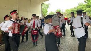 Knockloughrim Accordion Under The Bridge in Portadown 13th July 2022