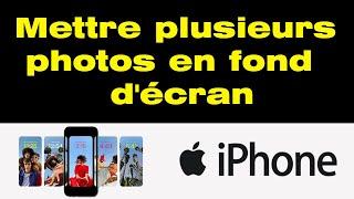 Comment mettre plusieurs photos en fond d'écran de verrouillage iPhone