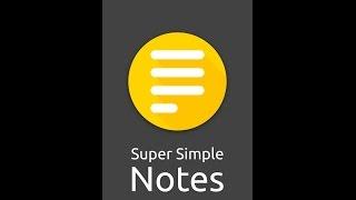 Super Simple Notes