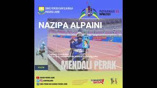 PERAK DARI NAZIPA ALPAINI CABANG OLAHRAGA ATLETIK TOLAK PELURU DI PEPARNAS XVI PAPUA 2021