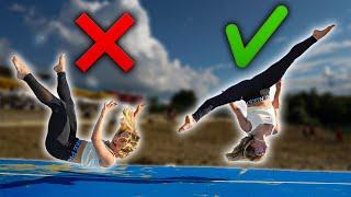 GOOD VS. BAD LEG CHALLENGE mit AIRTRACK UND DIMA!‍️ II VLOG 448