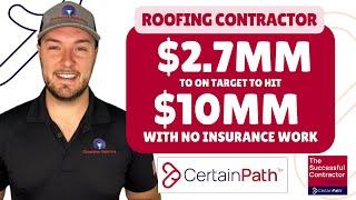 Champion Exteriors Grew from $2.7M to 6.5M to (on Target) for $10M in 18 Months w/NO Insurance Work