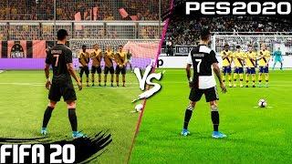 FIFA 20 vs. PES 2020: Free Kicks | 4K