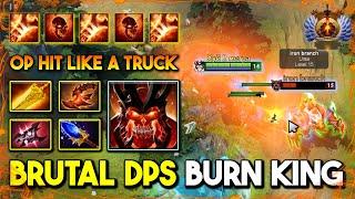 BRUTAL DPS BURN HARD CARRY Wraith King Radiance + Overwhelming Blink OP Hit Like A Truck DotA 2