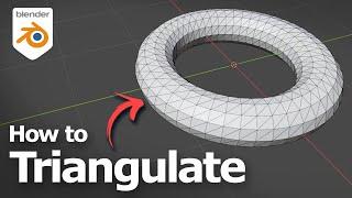 Blender how to triangulate faces