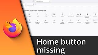 How to show Home button on Firefox  Tutorial