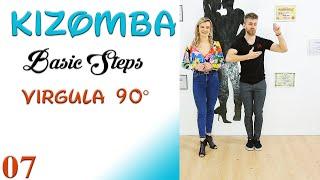 Kizomba Tutorial 07: Virgula 90° - Kizomba Basic Steps - Kizomba Lesson - Armand&Lavinia