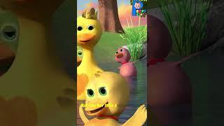 Five Little Ducks | Counting with Ducks | Peppy Kids Nursery Rhymes #shorts  #kidssongs