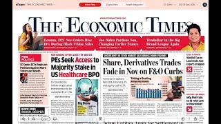 3 December 2024 | The Economic Times Newspaper | Profitnama | Daily Finance & Business News Analysis