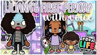 LILIANA HAD HER FIRST PERIOD? 🩸*she freaked out* | Toca Boca Roleplay